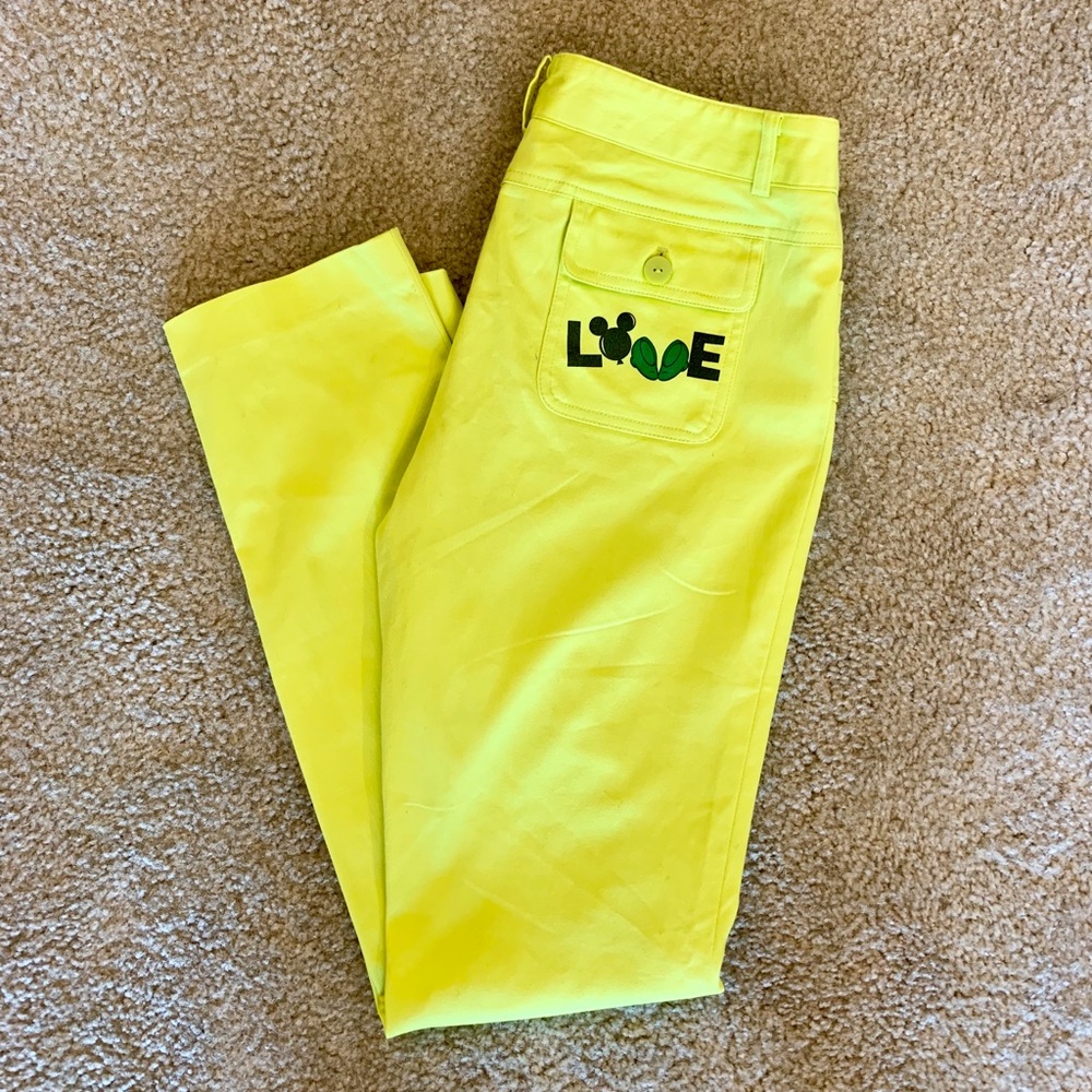 Disney Mickey Neon Green Pants